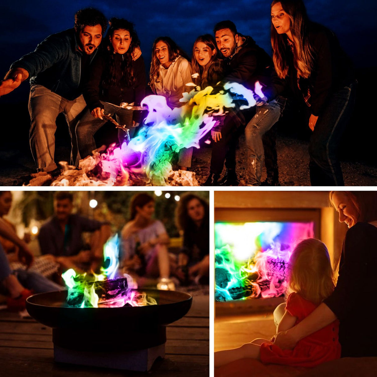 Hansa Fire Rainbow spalvotos ugnies efektas – spalvingam ugnies efektui sukurti