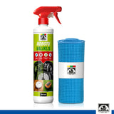 Robotų, dulkių siurblių valiklis, 500 ml ir mikropluošto šluostė