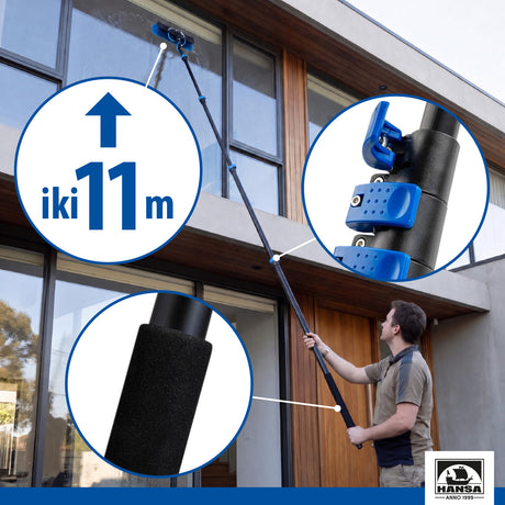 Teleskopinis vandens valymo rinkinys, 10m